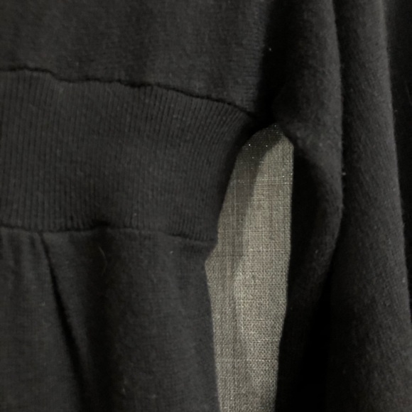 Express Black Kimono Sleeve Sweater Dress with Square Neckline - Picture 9 of 13